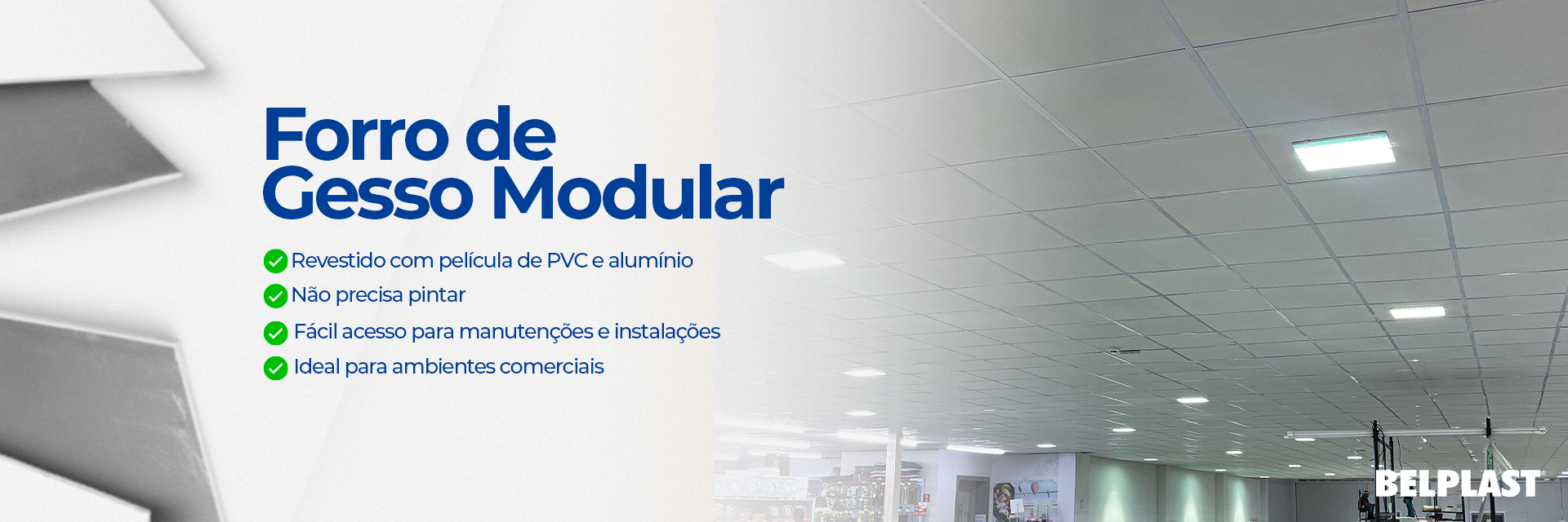 Forro gesso modular